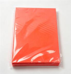 A4 180gsm Fluorescent Bright Red Self‑Adhesive Sticker Paper, 50 Sheets/Pack
