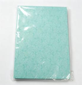 Multi‑Size 180gsm Lake Blue Phoenix Tail Grain Binding Cover Paper