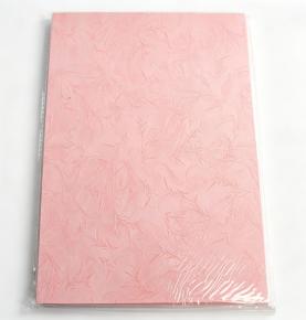 Multi‑Size 180gsm Light Pink Bamboo Leaf Grain Binding Cover Paper